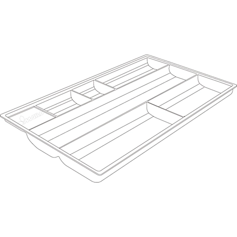 Materialschale, für Sideboard mit Schublade, 335 x 196 mm