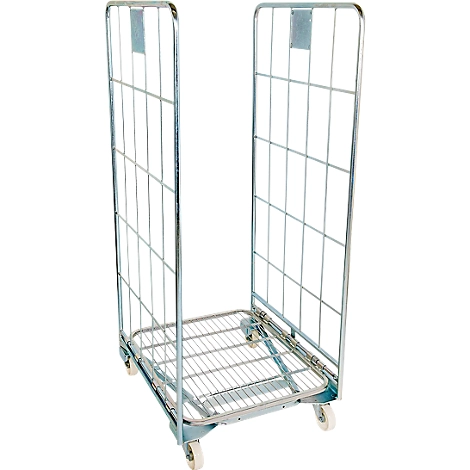Nestbarer Rollbehälter, 2-seitig, Traglast 500 kg