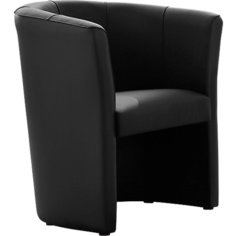 NowyStyl Cocktailsessel CLUB, Kunstleder (100% Polyester), voll gepolstert, Sitzhöhe 455 mm, schwarz