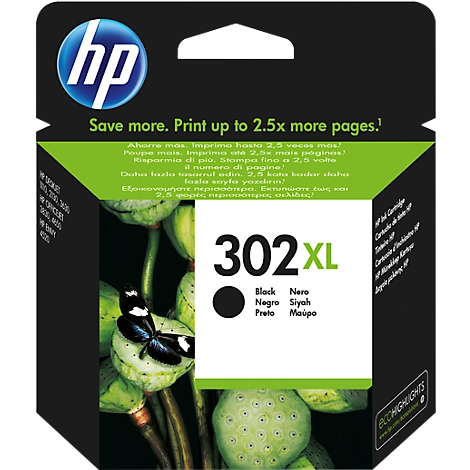 Original HP Tintenpatrone 302XL, Einzelpack, schwarz