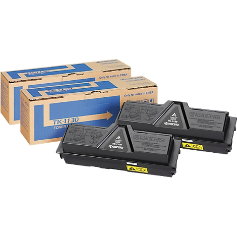 Original Kyocera Toner TK-1130, Doppelpack, schwarz