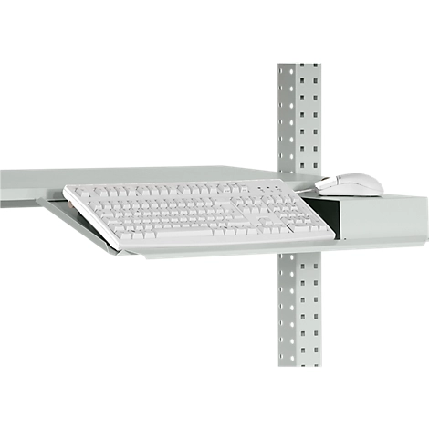 Packpool Tastatur-Träger, mit Mousefläche, vorne abgekantet, B 690 mm