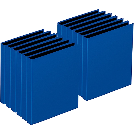 PAGNA Ringbuch, 2er-Mechanik, DIN A4, Rückenbreite 35 mm, 12 Stück, blau