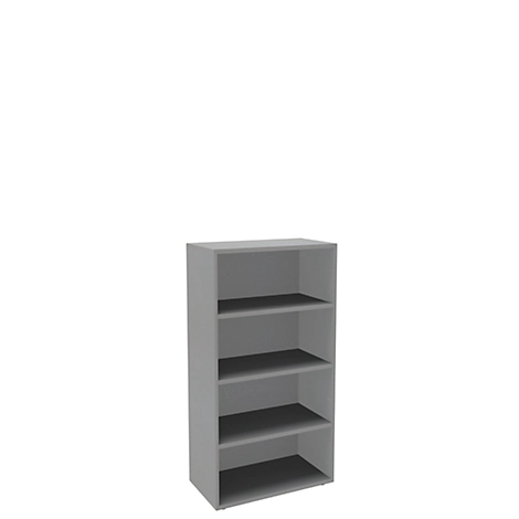Regal, 1-teilig, 4 OH, B 800 mm, silber