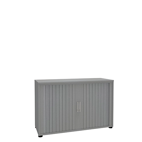 Rollladenschrank, 2 OH, 1teilig, ohne Mitteltrennwand, B 1200 mm, silber