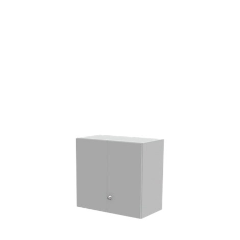 Schäfer Shop Genius Aufsatzschrank TETRIS WALL, 2 Ordnerhöhen, Türanschlag rechts, B 800 x T 440 x H 740 mm, lichtgrau