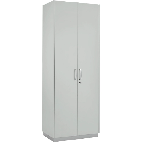 Schäfer Shop Genius Flügeltürenschrank TETRIS SOLID, 5 OH, B 800 mm, inkl. Seitenverblendungen, lichtgrau