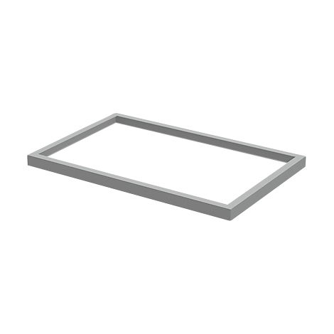 Schäfer Shop Genius Stahlsockel TETRIS WALL, B 600 x H 30 mm