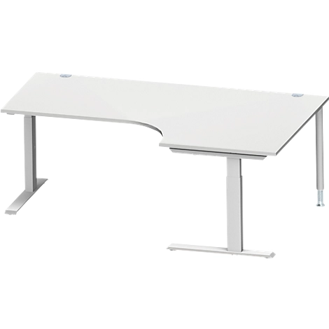 Schäfer Shop Genius Winkelschreibtisch MODENA FLEX 90°, C-Fuß-Rechteckrohr, B 2000 mm, Ansatz rechts,