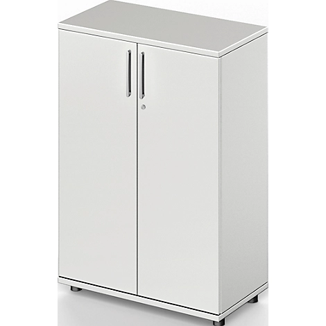 Schäfer Shop Pure Flügeltürenschrank Proplana, 3 Ordnerhöhen, Breite 800 mm, abschließbar, lichtgrau