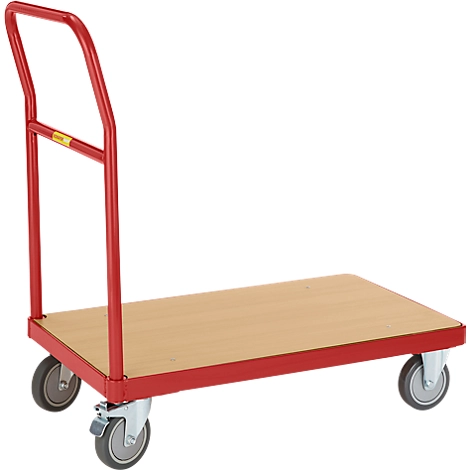 Schäfer Shop Pure Plattformwagen mit Schiebegriff, Ladefläche 850 x 500 mm