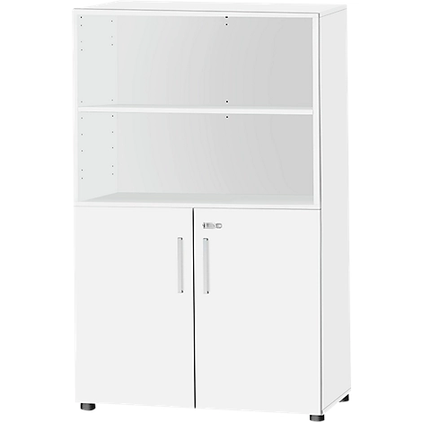Schäfer Shop Select Kombischrank SET UP, 4 OH, B 800 x T 420 x H 1514 mm, weiß/weiß