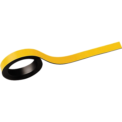 Schäfer Shop Select Magnetstreifen, beschriftbar, L 1000 x B 10 mm, 2 Stück, gelb