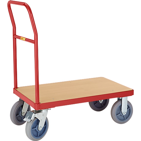 Schäfer Shop Select Plattformwagen mit Schiebegriff, Ladefläche 850 x 500 mm
