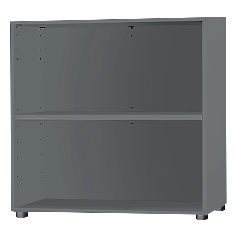 Schäfer Shop Select Regal, 2 OH, B 800 x T 420 x H 788 mm, graphit