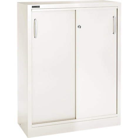 Schäfer Shop Select Schiebetürenschrank, 3 Ordnerhöhen, B 1200 mm, weiß RAL 9003