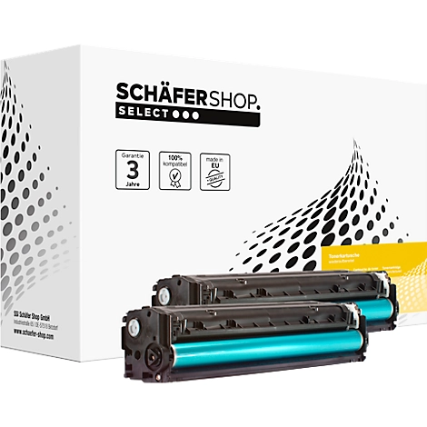 Schäfer Shop Select Toner, ersetzt HP 128A (CE320A), Doppelpack, schwarz