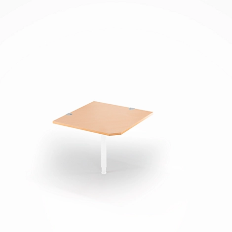 Schäfer Shop Select Winkelplatte 90° PLANOVA BASIC, B 900 x T 900 mm, Buche-Dekor/weiß