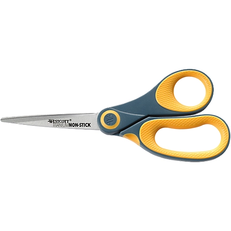 Schere Titanium Nitrid non Stick, Stahl rostfrei, antihaftbeschichtet, für Rechts- & Linkshänder, L 204 mm