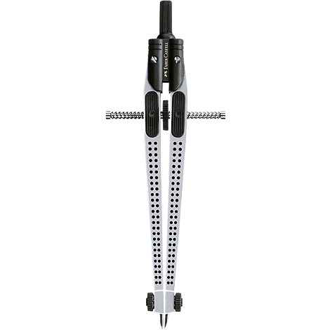Schnellverstell-Zirkel Faber-Castell GRIP, mit rutschfester Nadel-/Minenklemmung