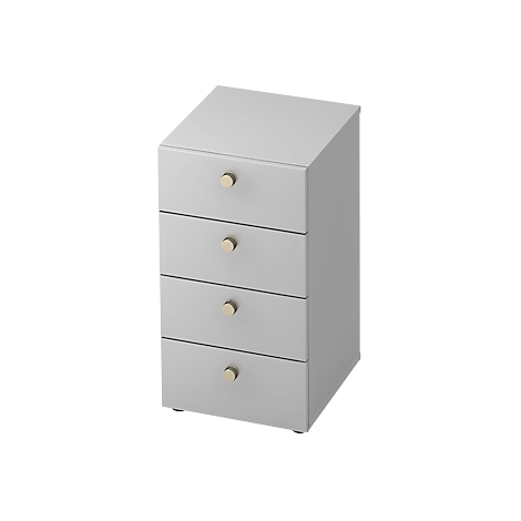 Schubladenschrank TOPAS LINE, 2 OH, B 400 mm, lichtgrau/lichtgrau