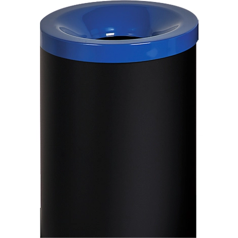 Sicherheitsabfallbehälter Grisu Color, 90L, schwarz/blau