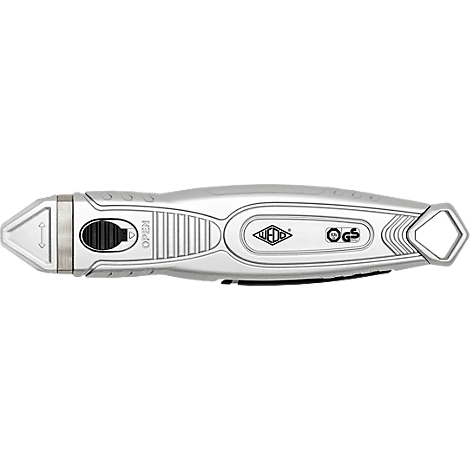 Sicherheitsmesser WEDO®, ergonomisch, verdeckte Klinge, Schnitttiefe 6 mm, für Rechts- & Linkshänder geeignet, silber