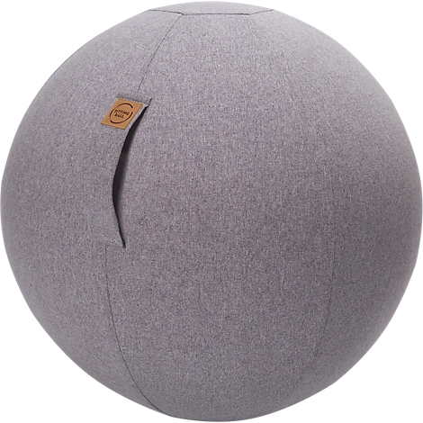 Sitzball FELT, Filzimitat 100% Polyester, waschbar, reißfest, Trageschlaufe, grau