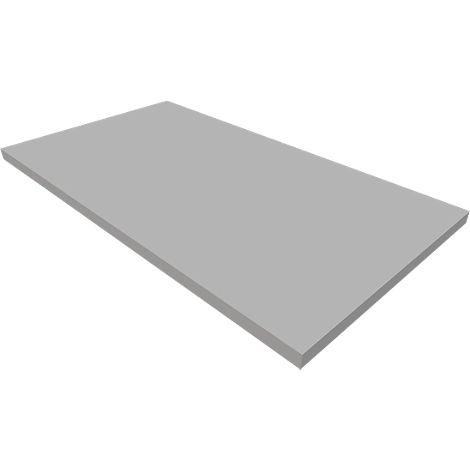 Sockel QUANDOS BOX, B 800 x T 440 x H 35 mm, alusilber