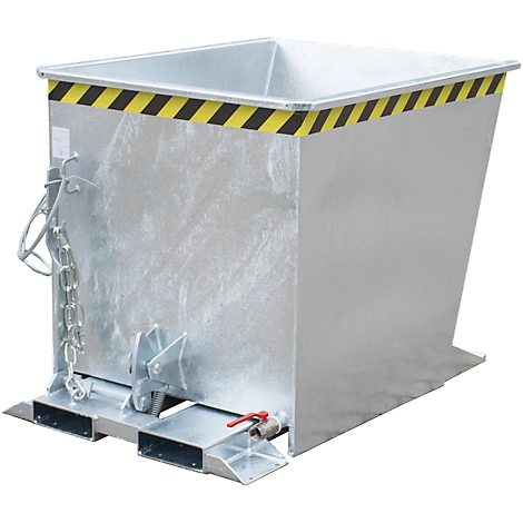 Späne-Kippbehälter SGU-RZ55, für Routenzüge, öl- und wasserdicht, 550 l, verzinkt