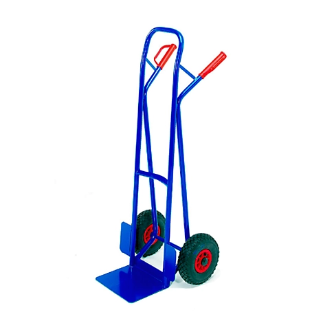 Stapelkarre mit großer Schaufel, Tragkraft 250 kg, Vollgummi-Bereifung