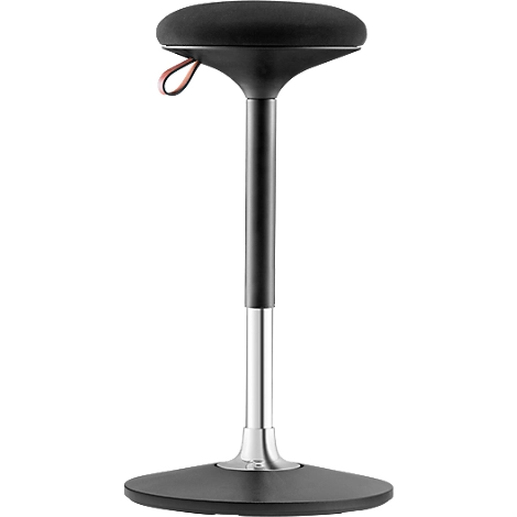 Steh-/Sitzhocker S 300, höhenverstellbar, mehrdimensionales Bewegungs-Gelenk, Sitzhöhe 590-850 mm, schwarz