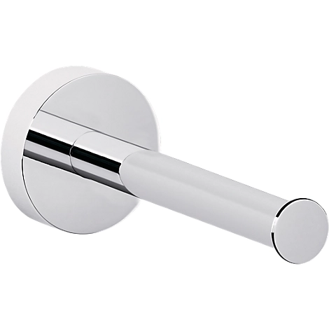 Toilettenpapier-Ersatzrollenhalter tesa® SMOOZ, verchromt, rundes Design, ohne Bohren, inkl. Klebelösung, B 50 x T 125 x H 50 mm