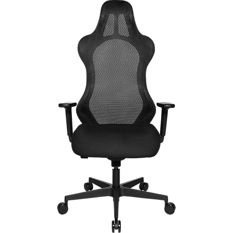 Topstar Bürostuhl Sitness RS Sport Uni, mit Armlehnen, 3D-Synchronmechanik, Muldensitz, Kopfstütze, schwarz/schwarz