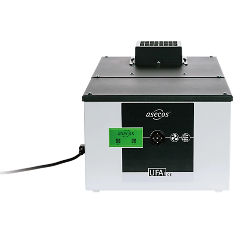 Umluftfilteraufsatz f. Fassschränke asecos, m. Abluftüberwachung, ATEX, B 305 x T 555 x H 210 mm – Bild 2