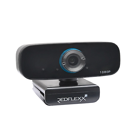 Webcam REDFLEXX REDCAM RC-250, Full HD, 1920 x 1080 px, USB 2.0, 360/90° Panoramagelenk, Videokomprimierung, schwarz