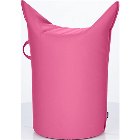 Zipfelhocker WERTHER, Outdoor Stoff, Sitzhöhe 500 mm, inkl. Griffschlaufe, pink
